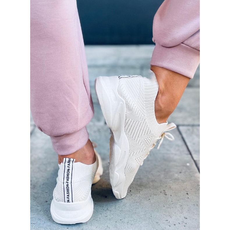 Fresto Beige zoknis sportcipő bézs 1