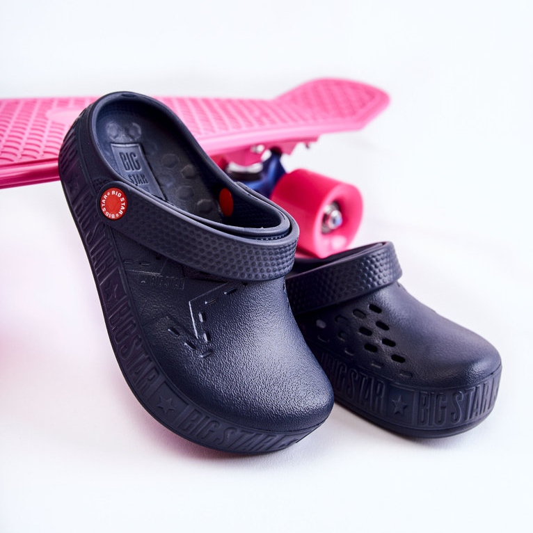 Gyermek könnyű papucs Kroks Big Star II375002 Sötétkék 2