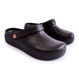 Férfi könnyű papucs Kroks Big Star II175001 fekete 1 Férfi könnyű papucs Kroks Big Star II175001 fekete 1