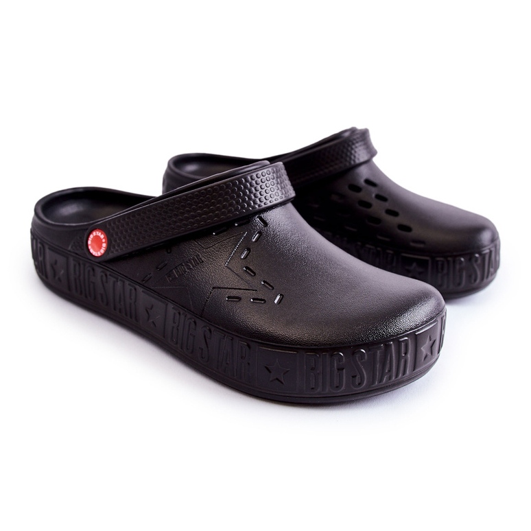 Férfi könnyű papucs Kroks Big Star II175001 fekete 1 Férfi könnyű papucs Kroks Big Star II175001 fekete 1