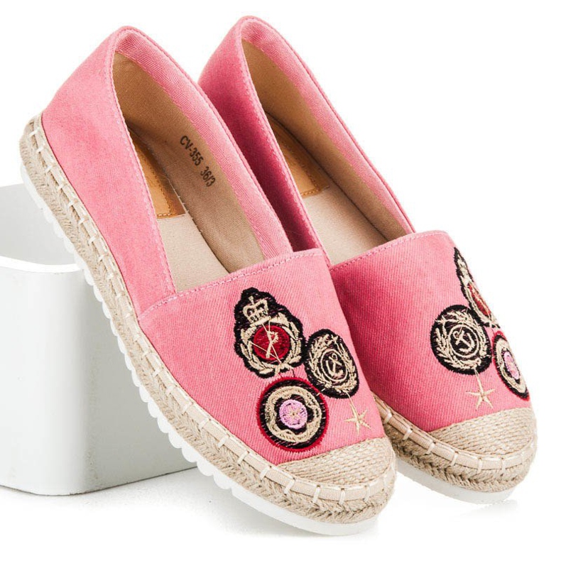Jolyvia Espadrillák tapaszokkal rózsaszín 1 Jolyvia Espadrillák tapaszokkal rózsaszín 1