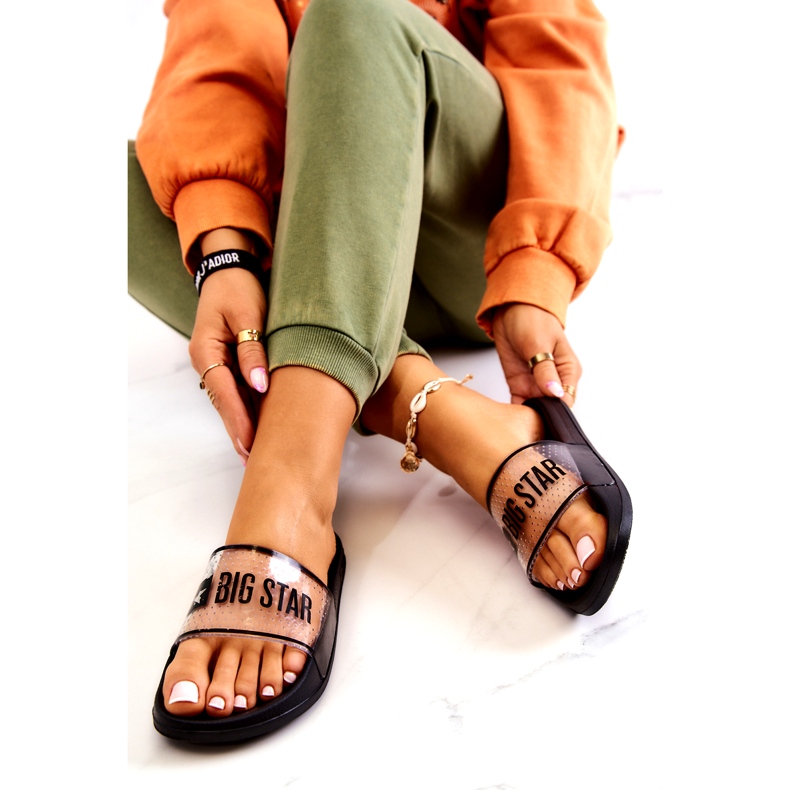 Női papucs Big Star JJ274639 fekete 1