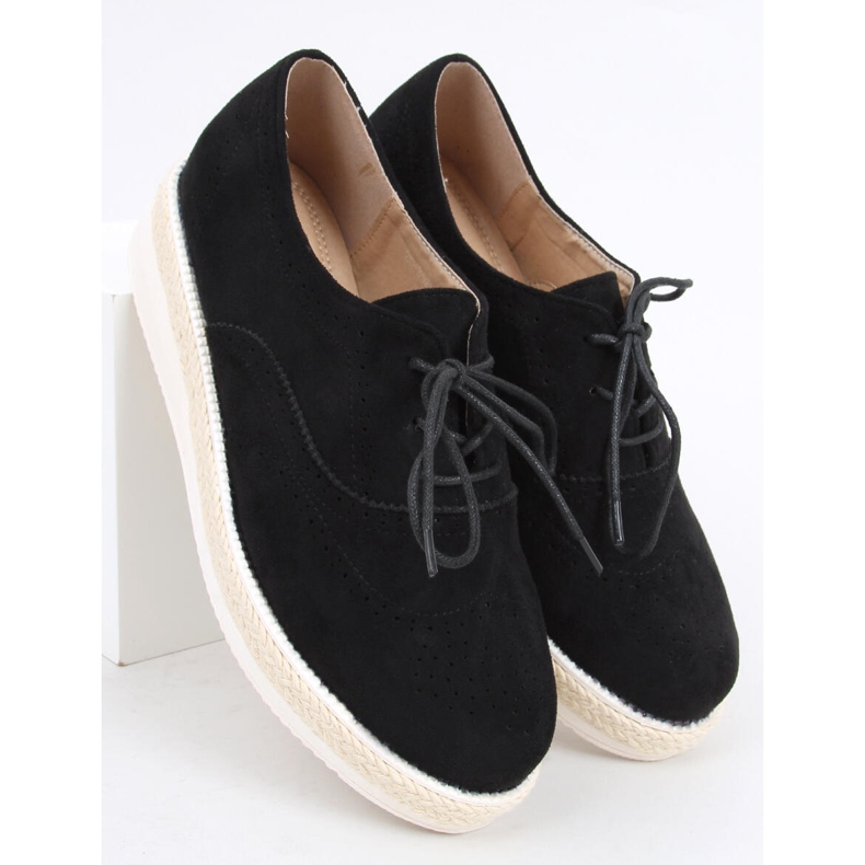 Női mokaszinok, espadrillák Apia Black fekete 1 Női mokaszinok, espadrillák Apia Black fekete 1