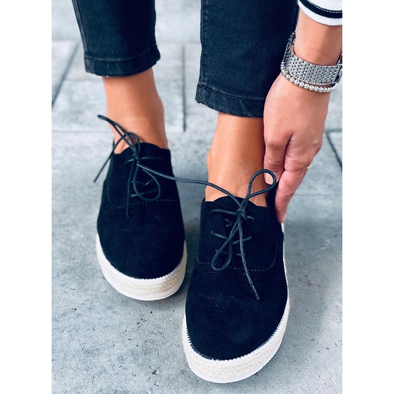 Női mokaszinok, espadrillák Apia Black fekete 2 Női mokaszinok, espadrillák Apia Black fekete 2