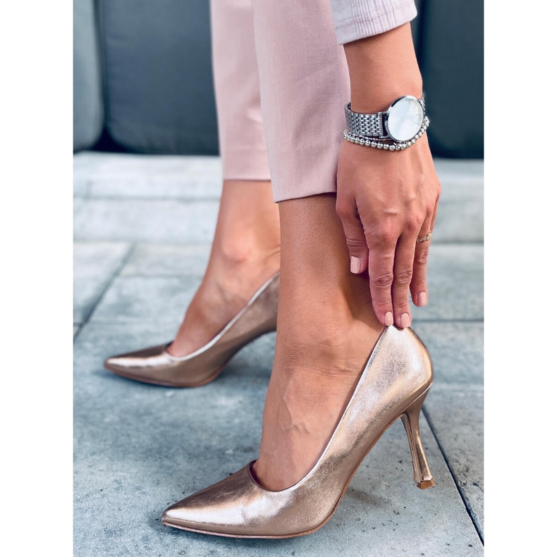 Női gabona tűsarkú Aurora Champagne rózsaszín 1