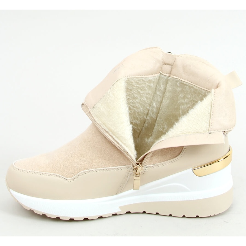 Bakancs a sportos Zazul Beige talpon bézs 1