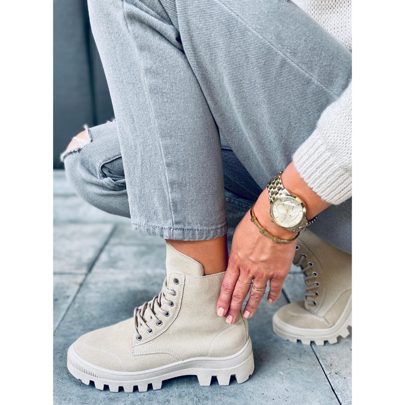 Trekking boka tornacipő Mariko Beige bézs 1