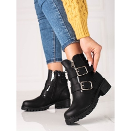 Fekete Shelovet női táskák cipzárral 1