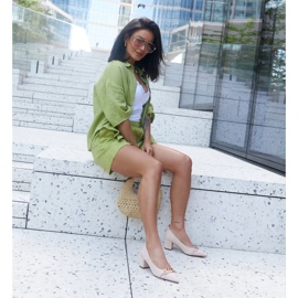 Bézs színű pumpák a Makka poszton 2 Bézs színű pumpák a Makka poszton 2