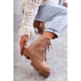 PG1 Velúr meleg csizma Workers Brown Darvin barna 2