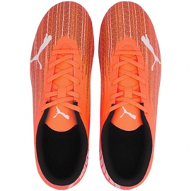 Puma Ultra 4.1 Fg Ag Jr 106100-01 futballcipő sokszínű narancs és vörös 1