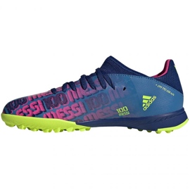 Adidas X Speedflow Messi.3 Tf Jr FY6904 futballcipő sötétkék, lila, kék, tarka kék 1 Adidas X Speedflow Messi.3 Tf Jr FY6904 futballcipő sötétkék, lila, kék, tarka kék 1