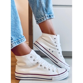 Vászon tornacipő Jude White boka fehér 1