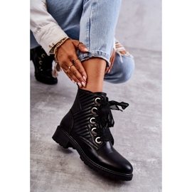 PG1 Fekete Torino steppelt csizma melegítéssel 1