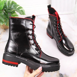 Női lakkozott és szigetelt fekete Filippo munkások 1