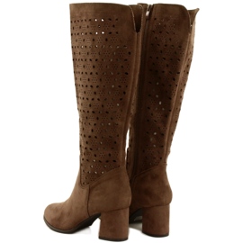 M.Daszyński Áttört csizma barna oszlopon SA156-10 3