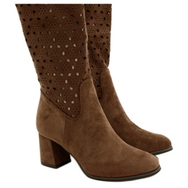 M.Daszyński Áttört csizma barna oszlopon SA156-10 4