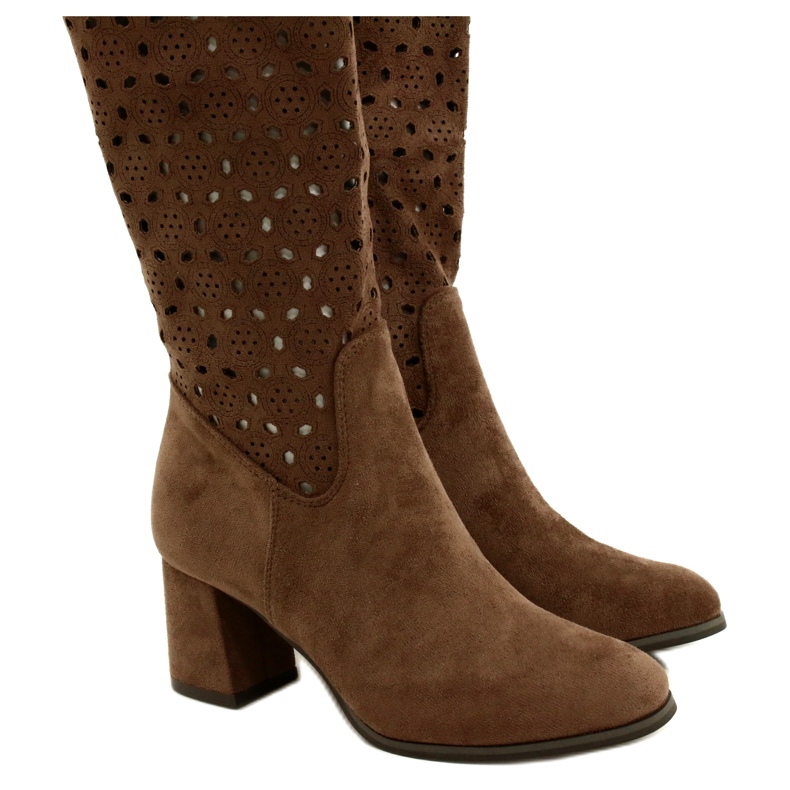 M.Daszyński Áttört csizma barna oszlopon SA156-10 4