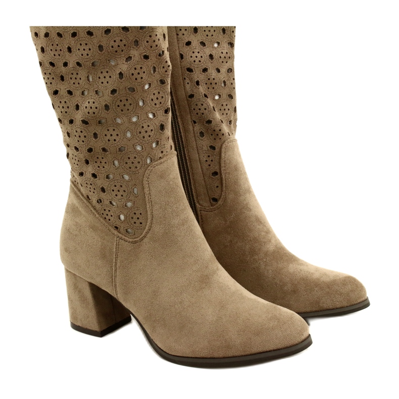 M.Daszyński Áttört csizma egy rúdon Bézs SA156-10 4