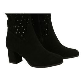 M.Daszyński Áttört csizma egy rúdon Fekete SA156-10 4