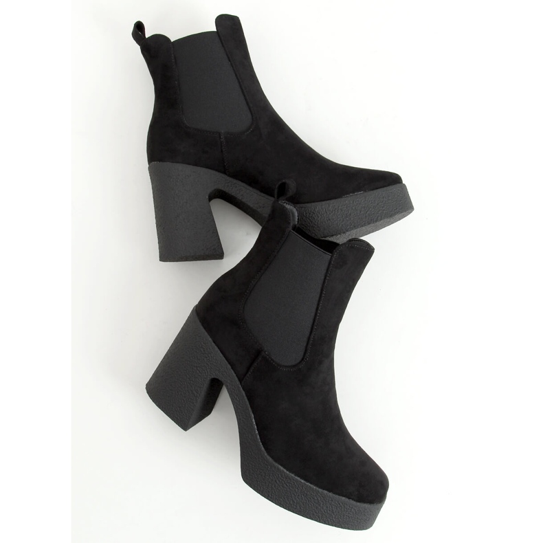 Csizma gumisarkú Amelda Black fekete 1