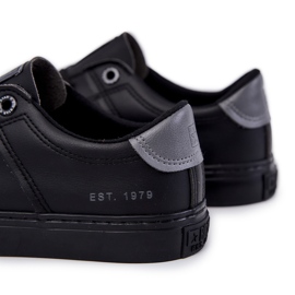 Bőr férfi tornacipő Big Star JJ174108 fekete 4