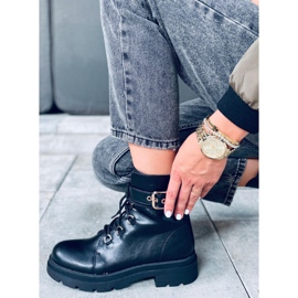 Pomona Fekete katonai csizma 1