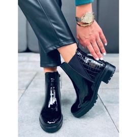 Szigetelt Chelsea csizma Duni Black fekete 1