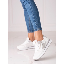 Fehér Shelovet női tornacipő fehér talppal lila 1