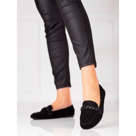 W. Potocki Női velúr cipők Potocki fekete 1 W. Potocki Női velúr cipők Potocki fekete 1