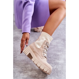 PS1 Hope Bézs Velúr Slip-On Socks Boots 1 PS1 Hope Bézs Velúr Slip-On Socks Boots 1