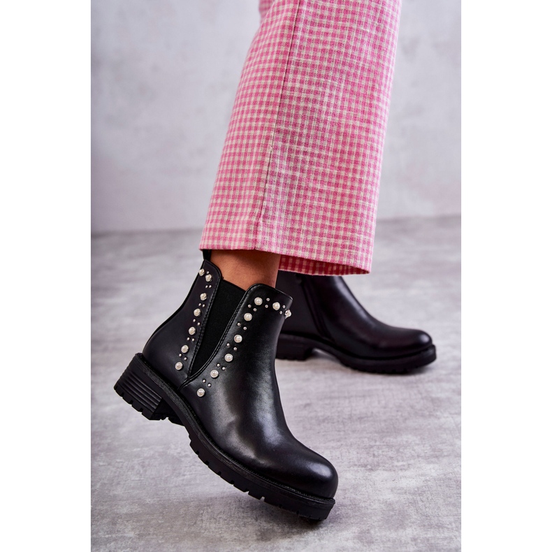 PG1 Bőrcsizmák Workers Fekete Ferra 1