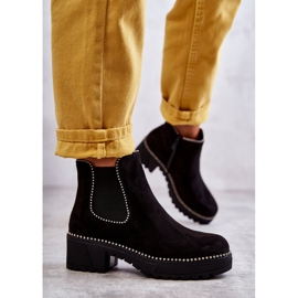 PG1 Női fekete Afaries csizma szegecsekkel 1