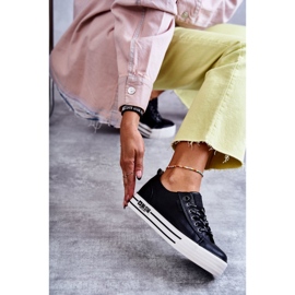 Alacsony női tornacipő Big Star KK274015 fekete 2