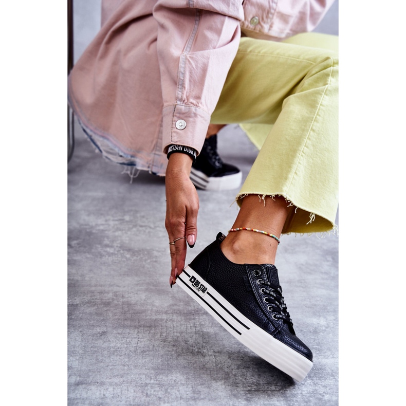 Alacsony női tornacipő Big Star KK274015 fekete 2