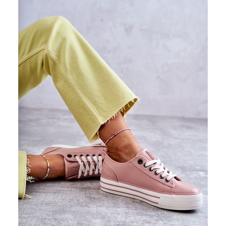 Alacsony női tornacipő Big Star KK274016 Pink rózsaszín 1