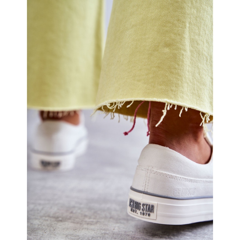 Női szövet tornacipő Big Star KK274017 fehér 1