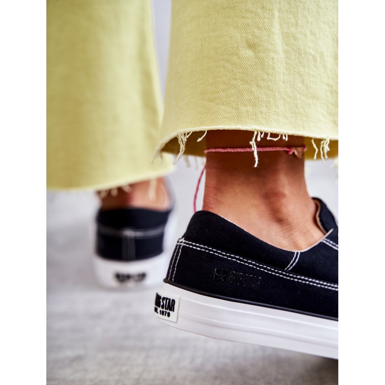 Női szövet tornacipő Big Star KK274019 fekete 2