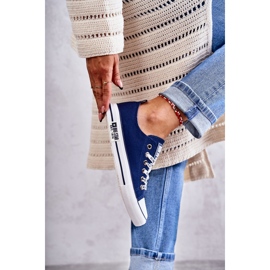 Női anyagú tornacipő Big Star KK274103 sötétkék 2