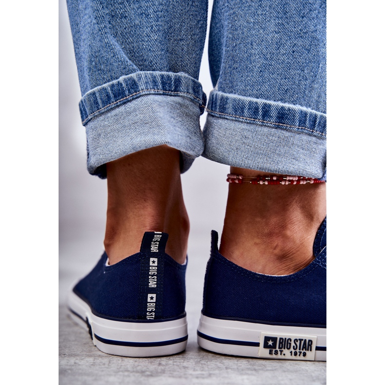 Női anyagú tornacipő Big Star KK274103 sötétkék 1