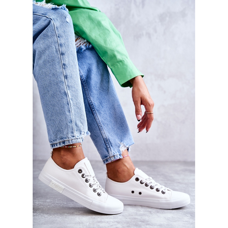 Női bőr tornacipő Big Star KK274105 fehér 1