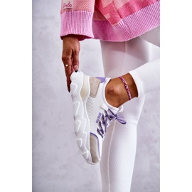 Női tornacipő Memory Foam System Big Star KK274029 fehér lila 1