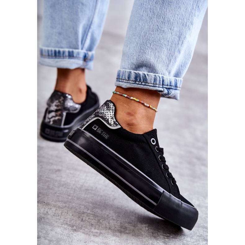 Női anyagú tornacipő Big Star KK274036 fekete 1