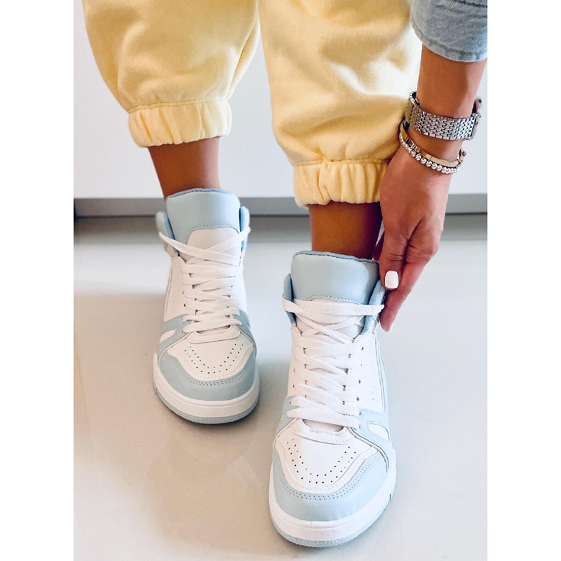 Liam Blue boka tornacipő fehér kék 2