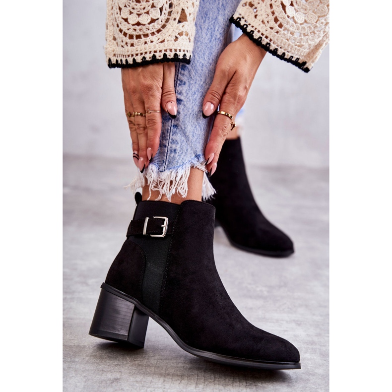 PS1 Velúr Fekete Csizma Egy Posta Fekete Vannes 1