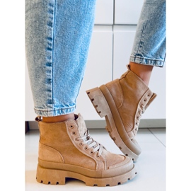 PA1 Baghra Khaki trekking tornacipő bézs 2