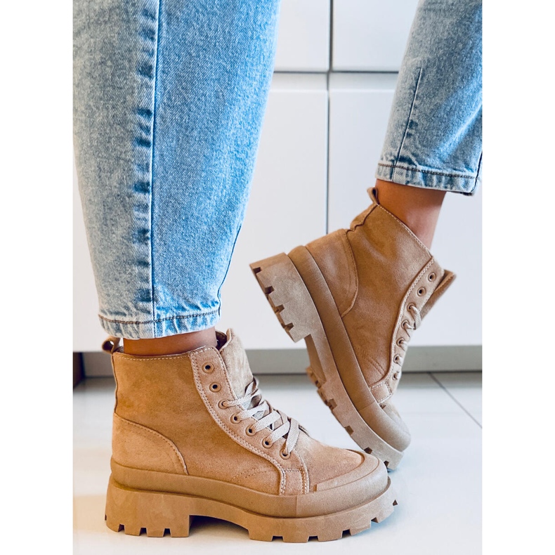 PA1 Baghra Khaki trekking tornacipő bézs 2