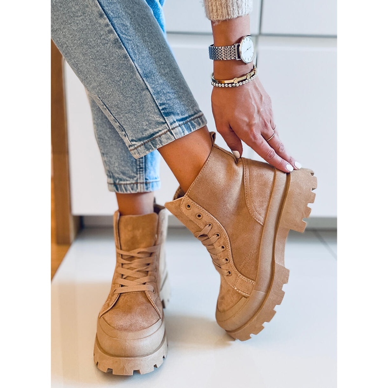 PA1 Baghra Khaki trekking tornacipő bézs 1