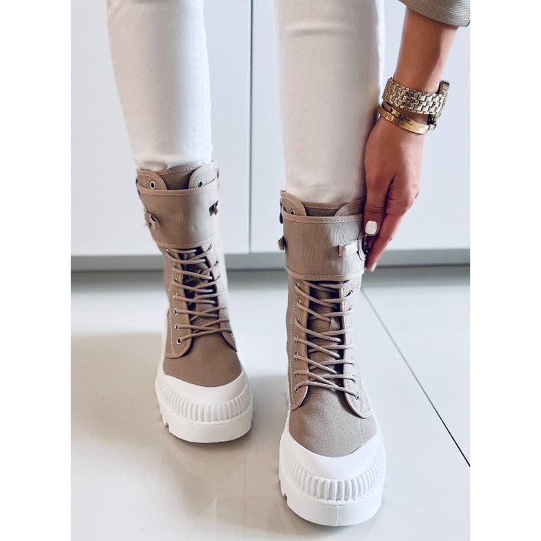 PA1 Pym Khaki boka tornacipő bézs 1