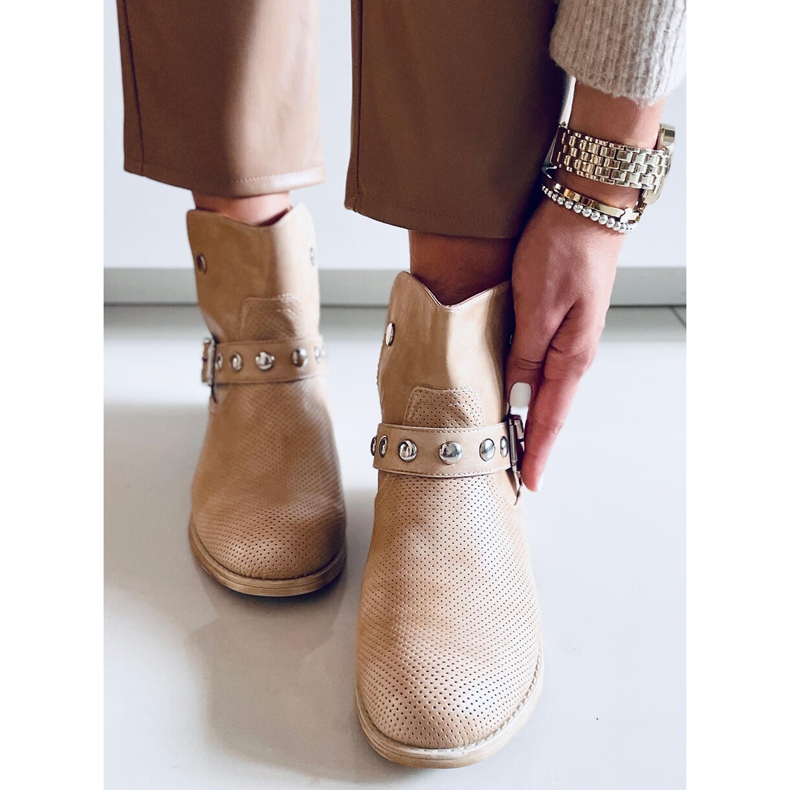 Cressida Apricot női lapos csizma bézs 2